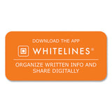 Whitelines Notebook, Dot Rule (5 Mm), Gray/orange Cover, (70) 8.25 X 5.75 Sheets, 12/carton , Ships In 4-6 Business Days