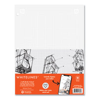 Whitelines Engineering Pad, 5 Sq/in Quadrille Rule, 80 Gray 8.5 X 11 Sheets, 24/carton, Ships In 4-6 Business Days