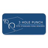 Loose Leaf Paper, 8 X 10.5, 3-hole Punched, Wide Rule, White, 100 Sheets/pack, 48 Packs/carton, Ships In 4-6 Business Days