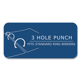 Loose Leaf Paper, 8 X 10.5, 3-hole Punched, College Rule, White, 150 Sheets/pack, 24 Packs/carton, Ships In 4-6 Business Days