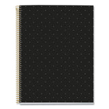 Mr M Fashion Notebook, 4-subject, Med/college Rule, Black Dots Cover, (120) 11 X 8.5 Sheets, 5/ct, Ships In 4-6 Business Days