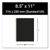 Mr M Fashion Notebook, 4-subject, Med/college Rule, Black Dots Cover, (120) 11 X 8.5 Sheets, 5/ct, Ships In 4-6 Business Days