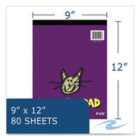 Kids Doodle Pad, 80 White 9 X 12 Sheets, 12/carton, Ships In 4-6 Business Days