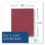 Pocket Folder, 0.5" Capacity, 11 X 8.5, Scarlet, 25/box, 10 Boxes/carton, Ships In 4-6 Business Days