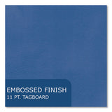 Pocket Folder, 0.5" Capacity, 11 X 8.5, Dark Blue, 25/box, 10 Boxes/carton, Ships In 4-6 Business Days