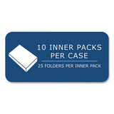 Pocket Folder, 0.5" Capacity, 11 X 8.5, Dark Blue, 25/box, 10 Boxes/carton, Ships In 4-6 Business Days