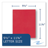 Pocket Folder, 0.5" Capacity, 11 X 8.5, Red, 25/box, 10 Boxes/carton, Ships In 4-6 Business Days
