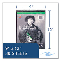 Sketch Pad, Unruled, Rembrandt Photography Cover, (30) 9 X 12 Sheets,12/carton, Ships In 4-6 Business Days