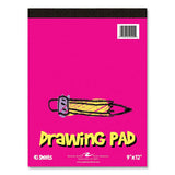 Kids Drawing Pad, 40 White 9 X 12 Sheets, 12/carton, Ships In 4-6 Business Days