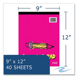 Kids Drawing Pad, 40 White 9 X 12 Sheets, 12/carton, Ships In 4-6 Business Days