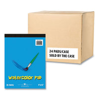 Kids Art Watercolor Notepad, 25 White 9 X 12 Sheets, 24/carton, Ships In 4-6 Business Days