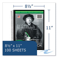 Sketch Book, 60-lb Drawing Paper Stock, Rembrandt Photography Cover, (100) 11 X 8.5 Sheets,12/ct, Ships In 4-6 Business Days