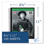Sketch Book, 60-lb Drawing Paper Stock, Rembrandt Photography Cover, (100) 11 X 8.5 Sheets,12/ct, Ships In 4-6 Business Days