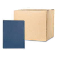 Pocket Folder With 3 Fasteners, 0.5" Capacity, 11 X 8.5, Dark Blue, 25/box, 10 Boxes/carton, Ships In 4-6 Business Days