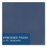 Pocket Folder With 3 Fasteners, 0.5" Capacity, 11 X 8.5, Dark Blue, 25/box, 10 Boxes/carton, Ships In 4-6 Business Days