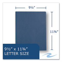 Pocket Folder With 3 Fasteners, 0.5" Capacity, 11 X 8.5, Dark Blue, 25/box, 10 Boxes/carton, Ships In 4-6 Business Days