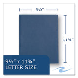 Pocket Folder With 3 Fasteners, 0.5" Capacity, 11 X 8.5, Dark Blue, 25/box, 10 Boxes/carton, Ships In 4-6 Business Days