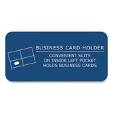 Pocket Folder With 3 Fasteners, 0.5" Capacity, 11 X 8.5, Dark Blue, 25/box, 10 Boxes/carton, Ships In 4-6 Business Days