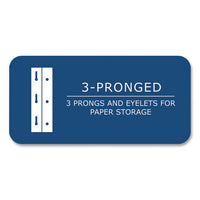 Pocket Folder With 3 Fasteners, 0.5" Capacity, 11 X 8.5, Red, 25/box, 10 Boxes/carton, Ships In 4-6 Business Days
