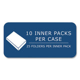 Pocket Folder With 3 Fasteners, 0.5" Capacity, 11 X 8.5, Light Blue, 25/box, 10 Boxes/carton, Ships In 4-6 Business Days