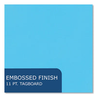 Pocket Folder With 3 Fasteners, 0.5" Capacity, 11 X 8.5, Light Blue, 25/box, 10 Boxes/carton, Ships In 4-6 Business Days
