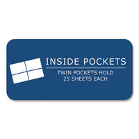 Pocket Folder With 3 Fasteners, 0.5" Capacity, 11 X 8.5, Light Blue, 25/box, 10 Boxes/carton, Ships In 4-6 Business Days