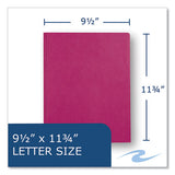 Pocket Folder With 3 Fasteners, 0.5" Capacity, 11 X 8.5, Maroon, 25/box, 10 Boxes/carton, Ships In 4-6 Business Days