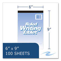 Writing Tablet, Wide/legal Rule, 100 White 6 X 9 Sheets, 48/carton, Ships In 4-6 Business Days