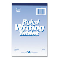 Writing Tablet, Wide/legal Rule, 100 White 6 X 9 Sheets, 48/carton, Ships In 4-6 Business Days