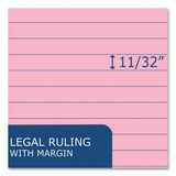 Enviroshades Legal Notepads, 50 Pink 8.5 X 11.75 Sheets, 72 Notepads/carton, Ships In 4-6 Business Days