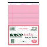 Enviroshades Legal Notepads, 50 Pink 8.5 X 11.75 Sheets, 72 Notepads/carton, Ships In 4-6 Business Days