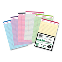 Enviroshades Legal Notepads, 50 Assorted 5 X 8 Sheets, 72 Notepads/carton, Ships In 4-6 Business Days