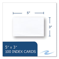 White Index Cards, 3 X 5, 100 Cards, 36/carton, Ships In 4-6 Business Days