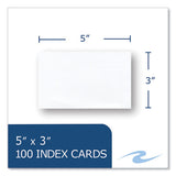 White Index Cards, 3 X 5, 100 Cards, 36/carton, Ships In 4-6 Business Days