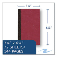 Sewn Memo Book, Narrow Rule, Red Cover, (70) 6 X 3.75 Sheets, 144/carton, Ships In 4-6 Business Days