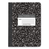 Hardcover Marble Composition Book, Med/college Rule, Black Marble Cover, (80) 9.75 X 7.5 Sheet, 48/ct, Ships In 4-6 Bus Days