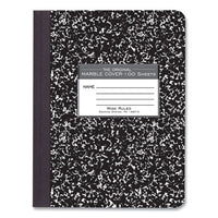 Hardcover Marble Composition Book, Wide/legal Rule, Black Marble Cover, (100) 9.75 X 7.5 Sheet, 12/ct, Ships In 4-6 Bus Days