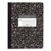 Hardcover Marble Composition Book, Unruled, Black Marble Cover, (50) 9.75 X 7.5 Sheets, 48/carton, Ships In 4-6 Business Days