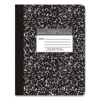 Hardcover Marble Composition Book, Med/college Rule, Black Marble Cover, (100) 9.75 X 7.5 Sheet, 24/ct, Ships In 4-6 Bus Days
