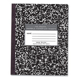 Flexible Cover Composition Notebook, Wide/legal Rule, Black Marble Cover, (100) 8.5 X 7 Sheet, 144/ct, Ships In 4-6 Bus Days