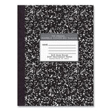 Hardcover Composition Book, Quadrille 5 Sq/in Rule, Black Marble Cover, (80) 10.25 X 7.88 Sheet, 24/ct, Ships In 4-6 Bus Days