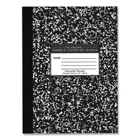 Flexible Cover Composition Book, Med/college Rule, Black Marble Cover, (80) 10.25 X 7.88 Sheet, 48/ct, Ships In 4-6 Bus Days