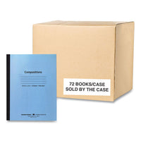 Flexible Cover Composition Notebook, Wide/legal Rule, Blue Cover, (48) 10.5 X 8 Sheets, 72/carton, Ships In 4-6 Business Days