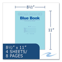 Examination Blue Book, Wide/legal Rule, Blue Cover, (4) 8.5 X 11 Sheets, 600/carton, Ships In 4-6 Business Days