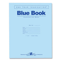 Examination Blue Book, Wide/legal Rule, Blue Cover, (4) 8.5 X 11 Sheets, 600/carton, Ships In 4-6 Business Days