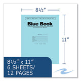 Examination Blue Book, Wide/legal Rule, Blue Cover, (6) 11 X 8.5 Sheets, 500/carton, Ships In 4-6 Business Days