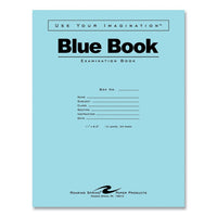 Examination Blue Book, Wide/legal Rule, Blue Cover, (12) 11 X 8.5 Sheets, 300/carton, Ships In 4-6 Business Days