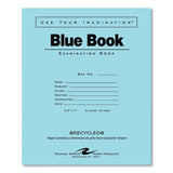 Recycled Exam Book, Wide/legal Rule, Blue Cover, (8) 8.5 X 7 Sheets, 600/carton, Ships In 4-6 Business Days