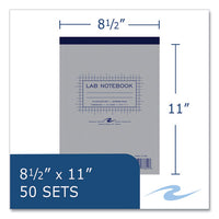 Lab And Science Carbonless Notebook, Quad Rule (4 Sq/in), Gray Cover, (100) 8.5 X 11 Sheets, 24/ct,ships In 4-6 Business Days