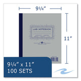 Lab And Science Carbonless Notebook, Quad Rule (4 Sq/in), Gray Cover, (200) 11 X 9.25 Sheets, 5/ct,ships In 4-6 Business Days
